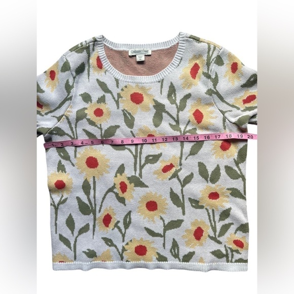 NWOT Coldwater Creek Flora del Sol Sweater size small petite. - Picture 6 of 8